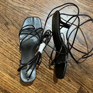New PLT Tie Up Strappy Sandals